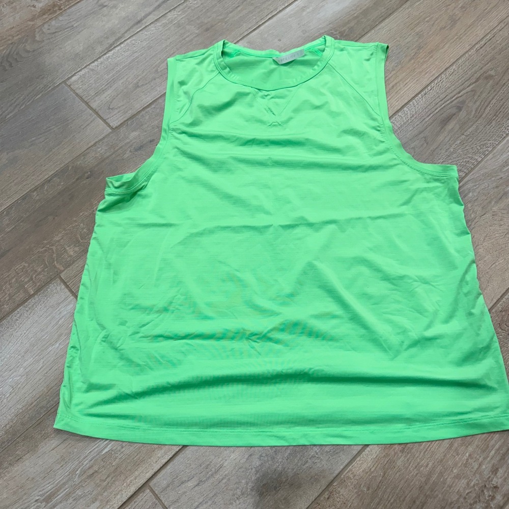 Fabletics Women Neon Green Activewear Tank Top XL SS2146683-3195-17060